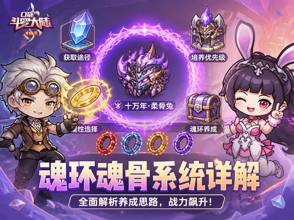 《口袋斗罗大陆》魂环魂骨培养攻略：战力飙升的核心玩法详解